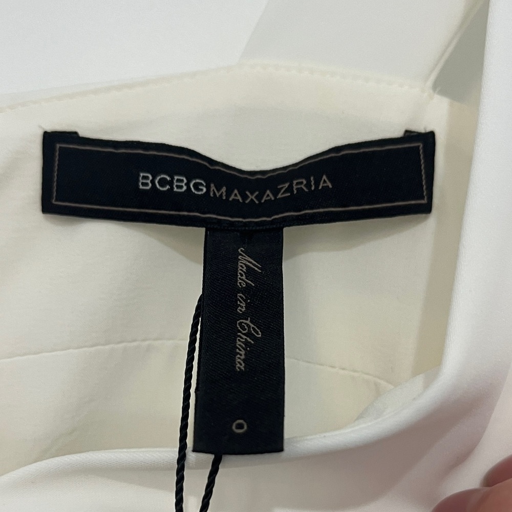 BCBGMaxAzria Cream and Tan Maxi Dress - Picture 2 of 5